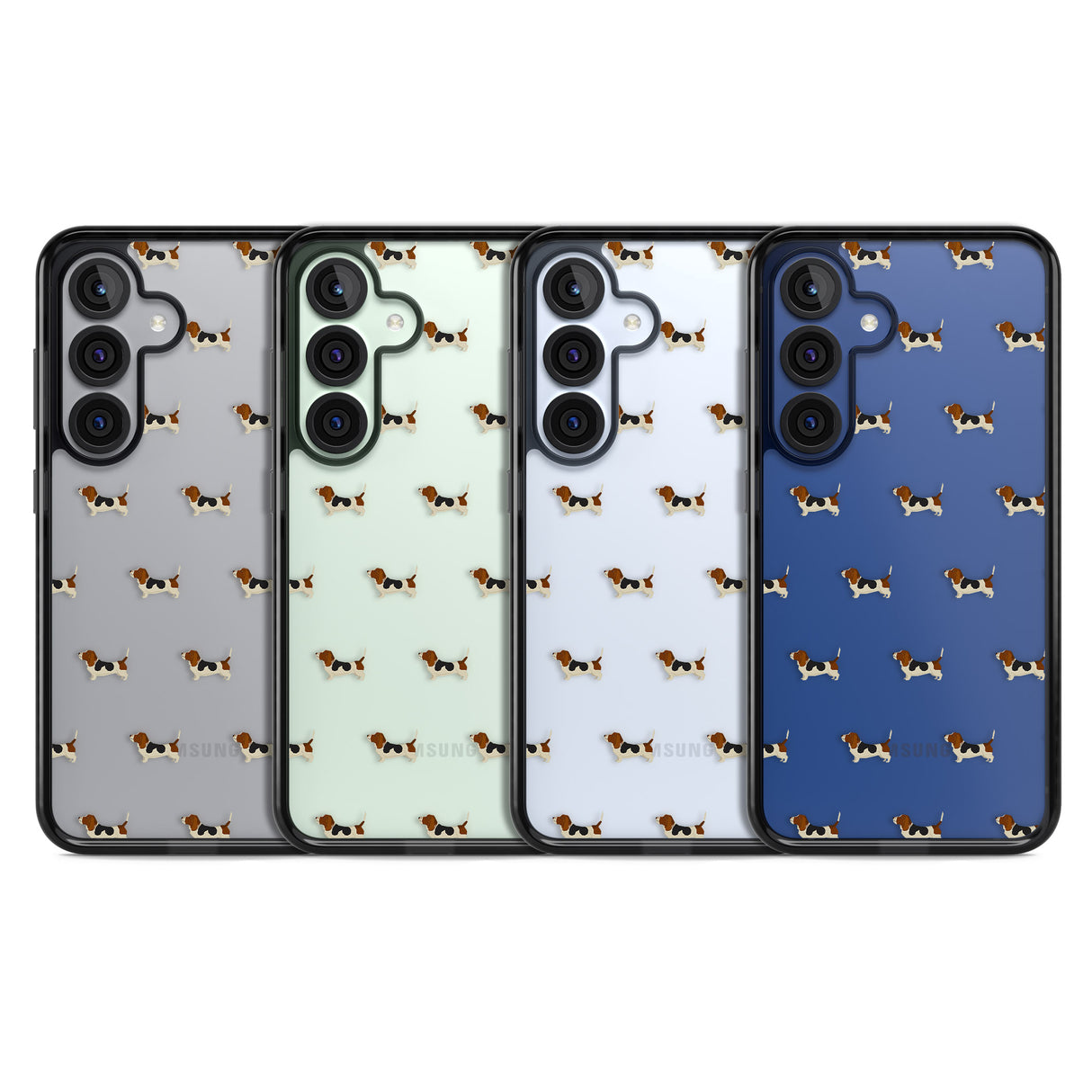 Basset Hound Dog Pattern Clear