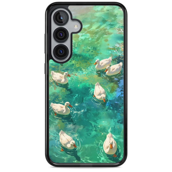 Ducks In The Pond