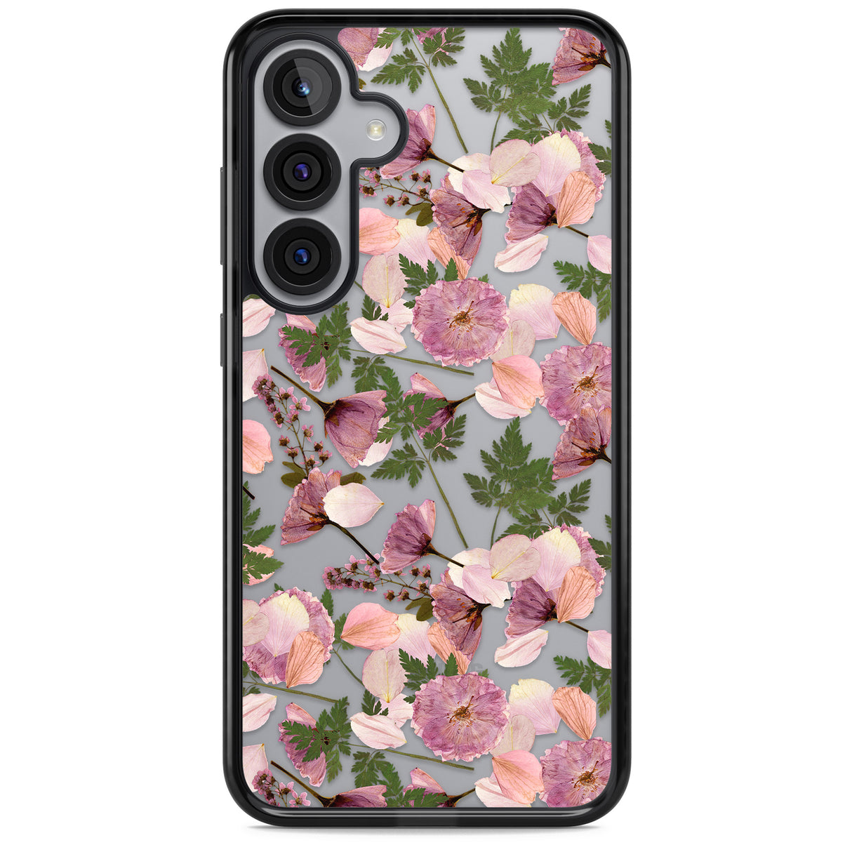 Leafy Floral Pattern Transparent Design