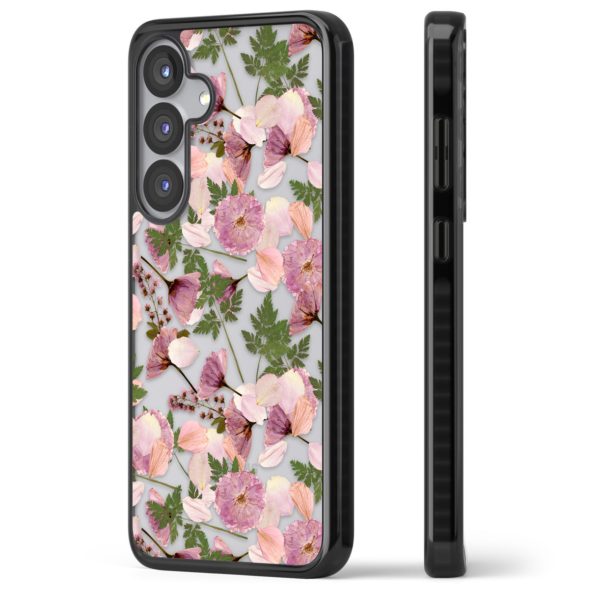 Leafy Floral Pattern Transparent Design