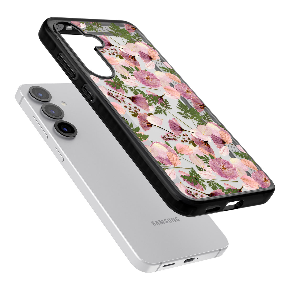 Leafy Floral Pattern Transparent Design