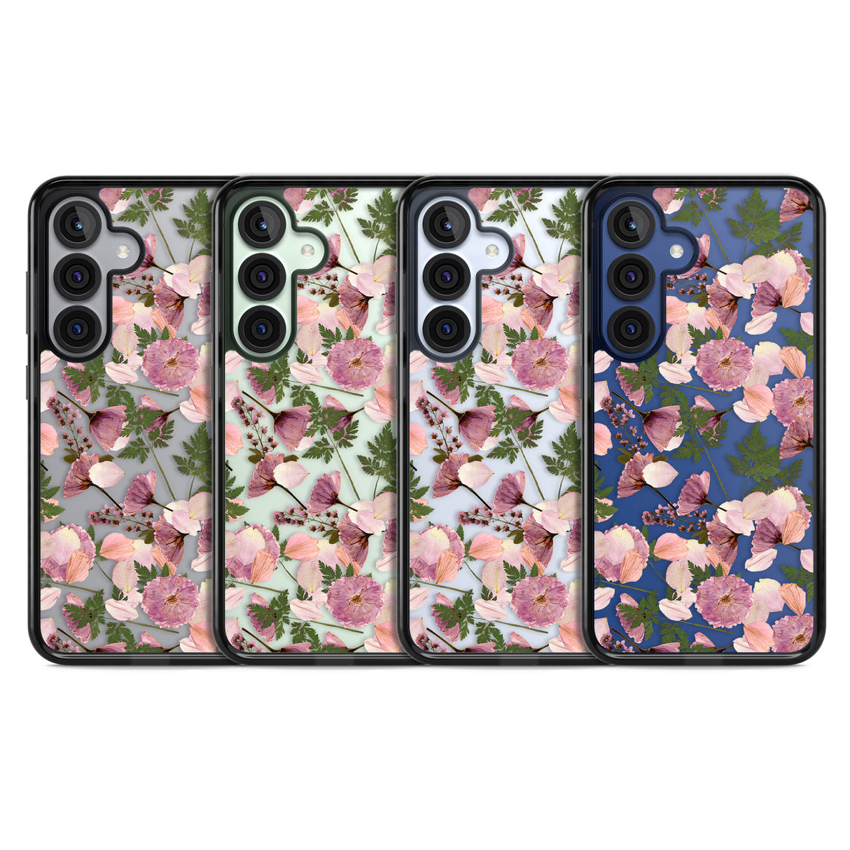 Leafy Floral Pattern Transparent Design