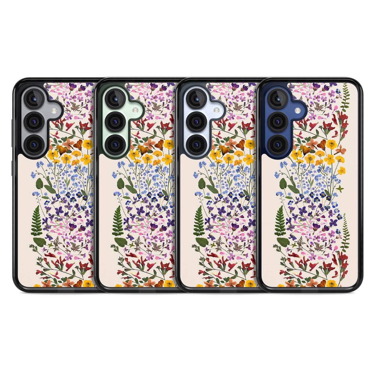 Wildflower Stripe Design - Cream