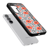 Red Poppy Transparent Floral
