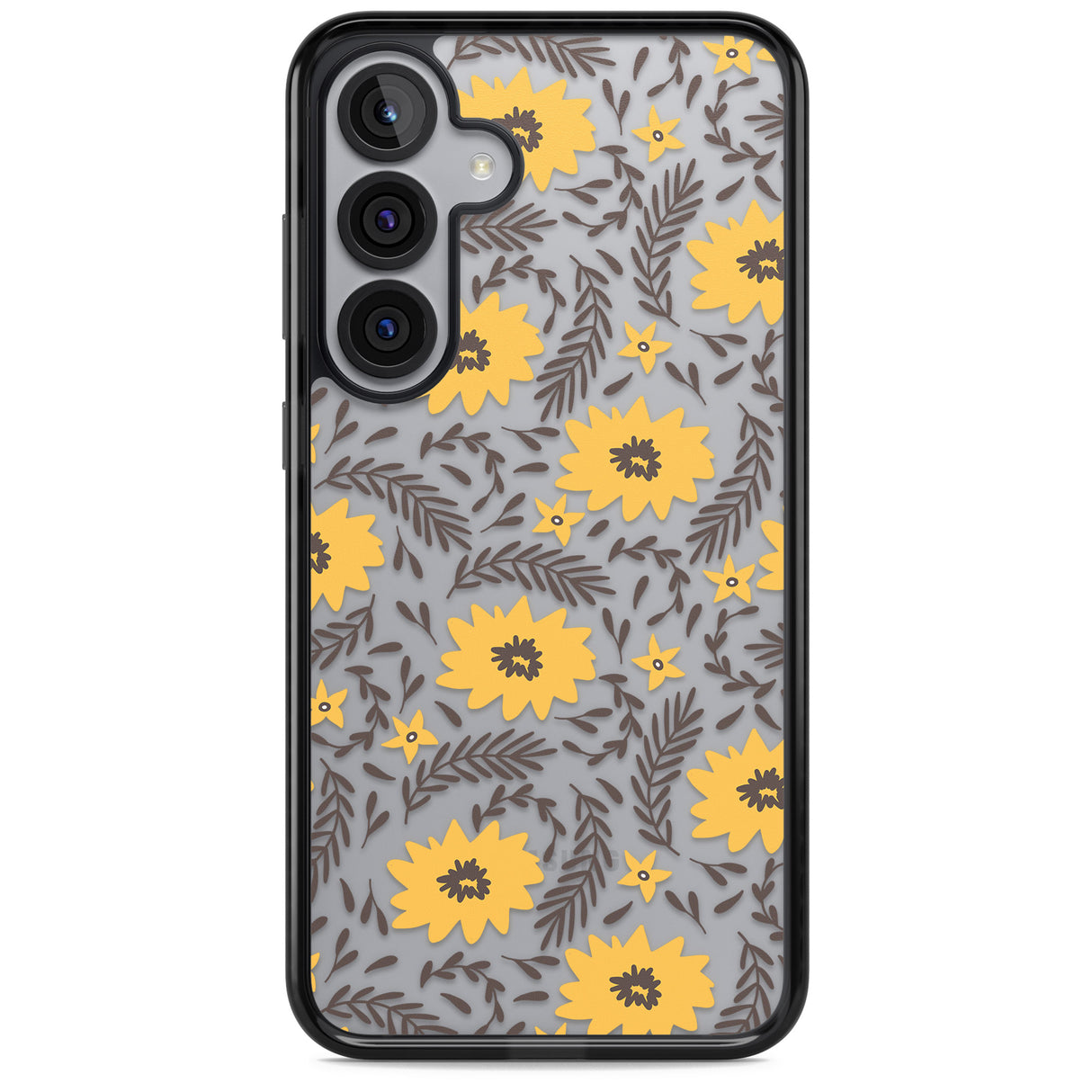 Yellow Blossoms Transparent Floral