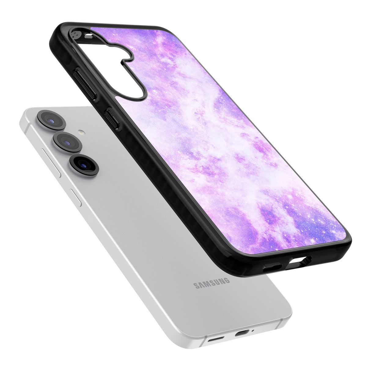 Purple Galaxy Pattern Design