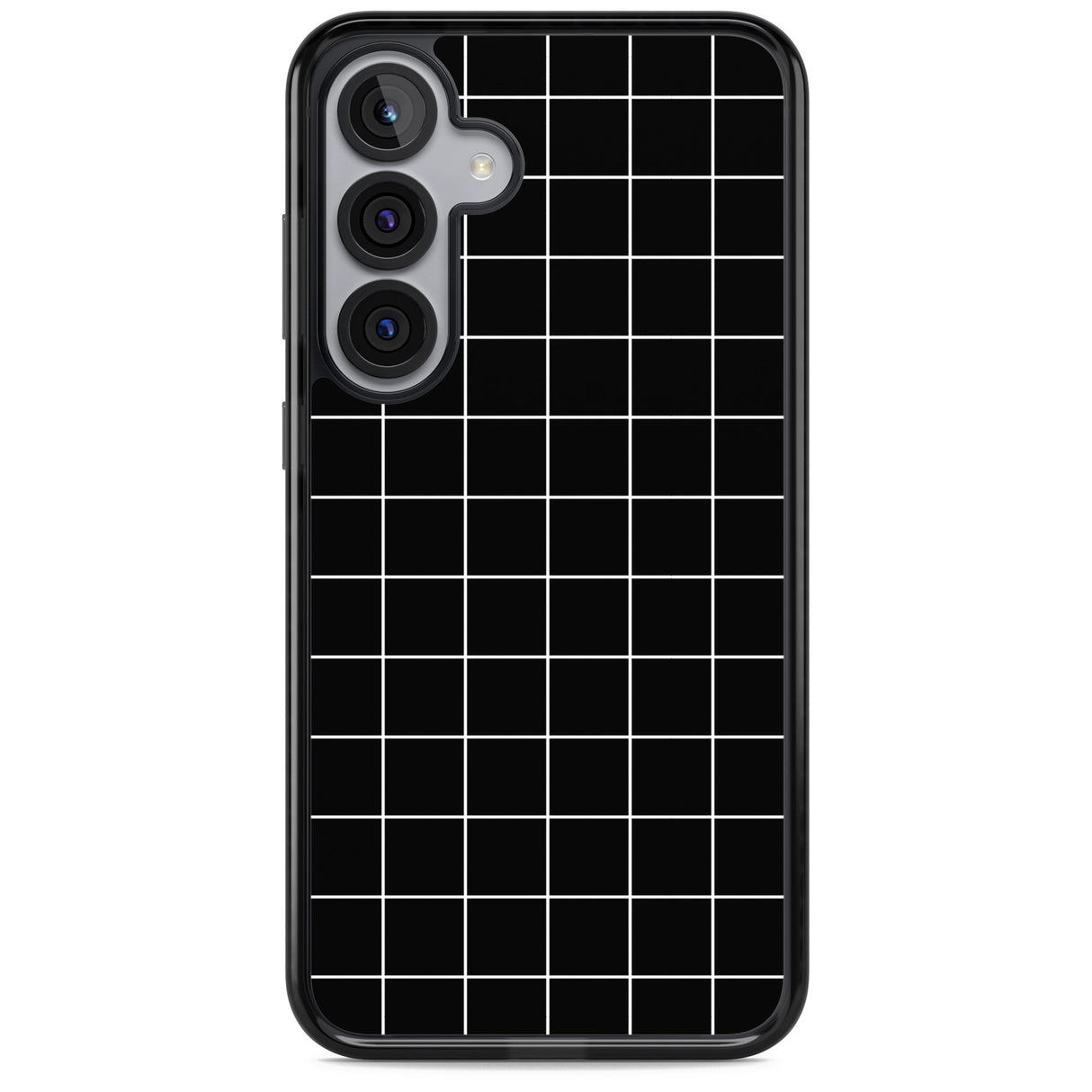 Simplistic Large Grid Pattern Black