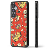 Red Retro Halloween Pattern