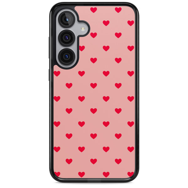 Small Heart Pattern: Red & Pink
