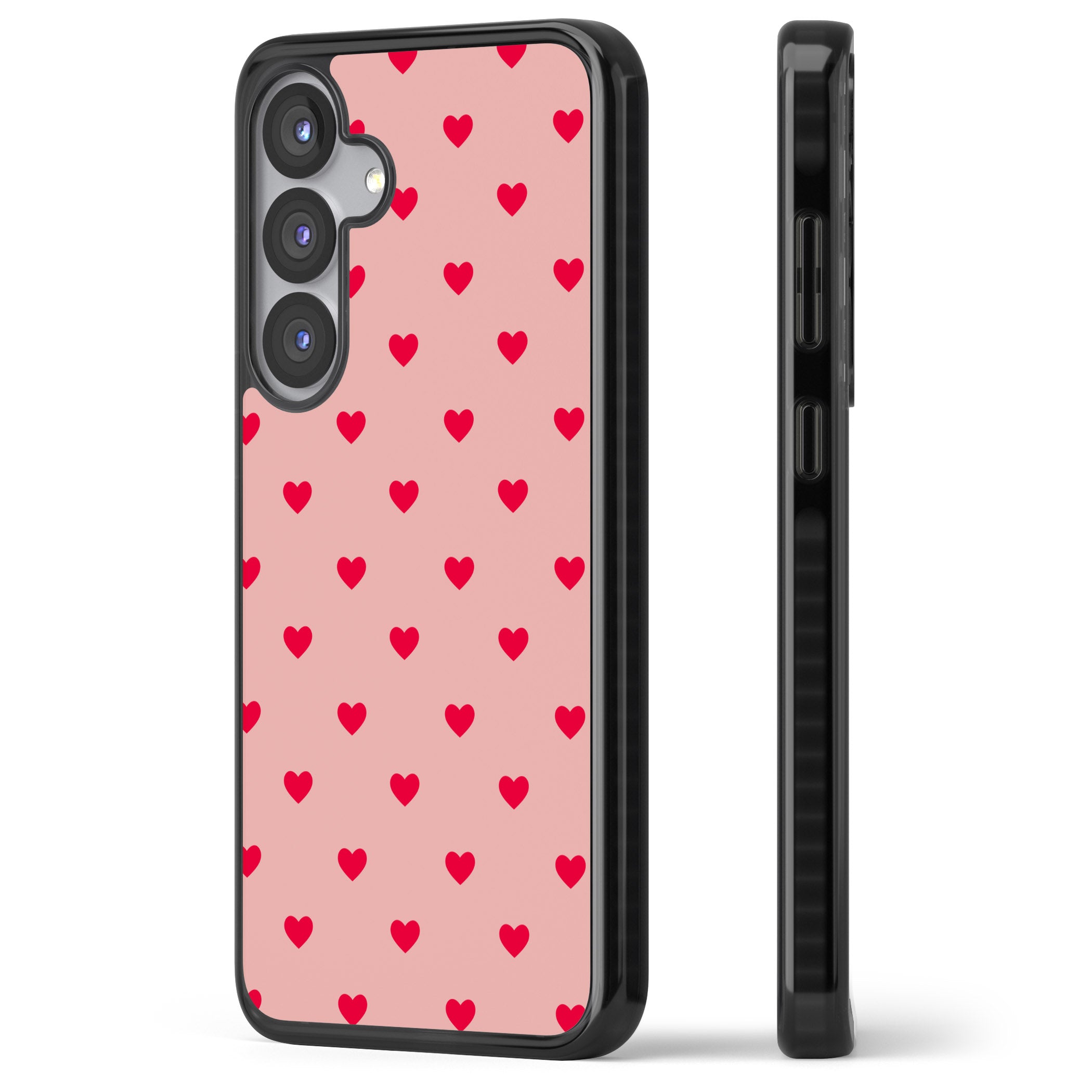Small Heart Pattern: Red & Pink