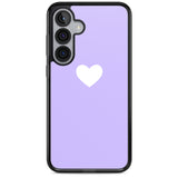 Single Heart White & Pale Purple