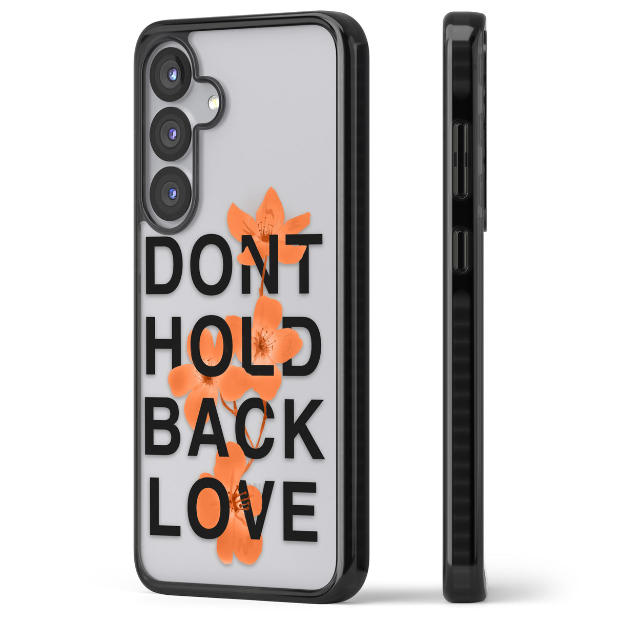 Don't Hold Back Love - Orange & Black