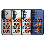 Don't Hold Back Love - Orange & Black