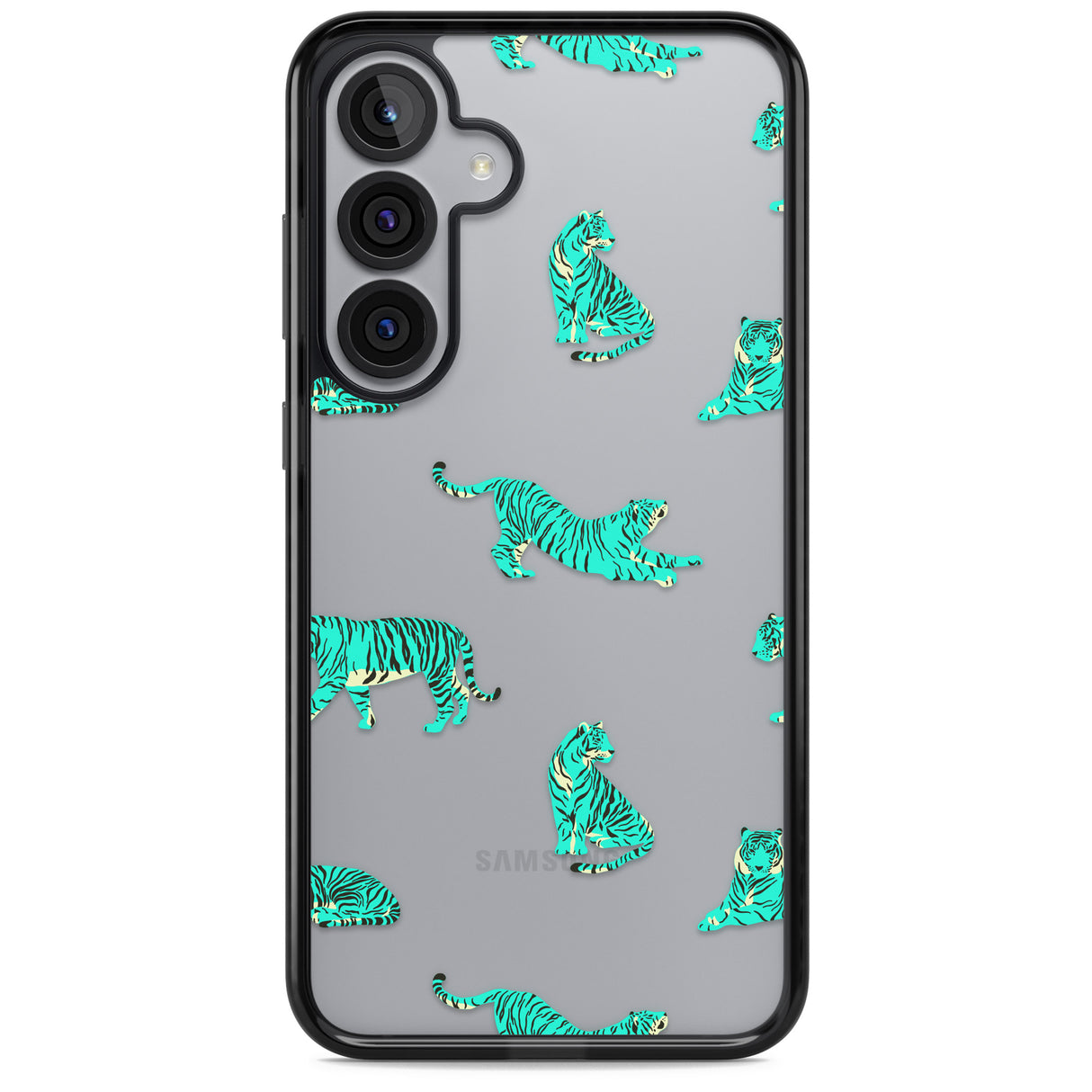 Turquoise Tiger Jungle Cat Pattern