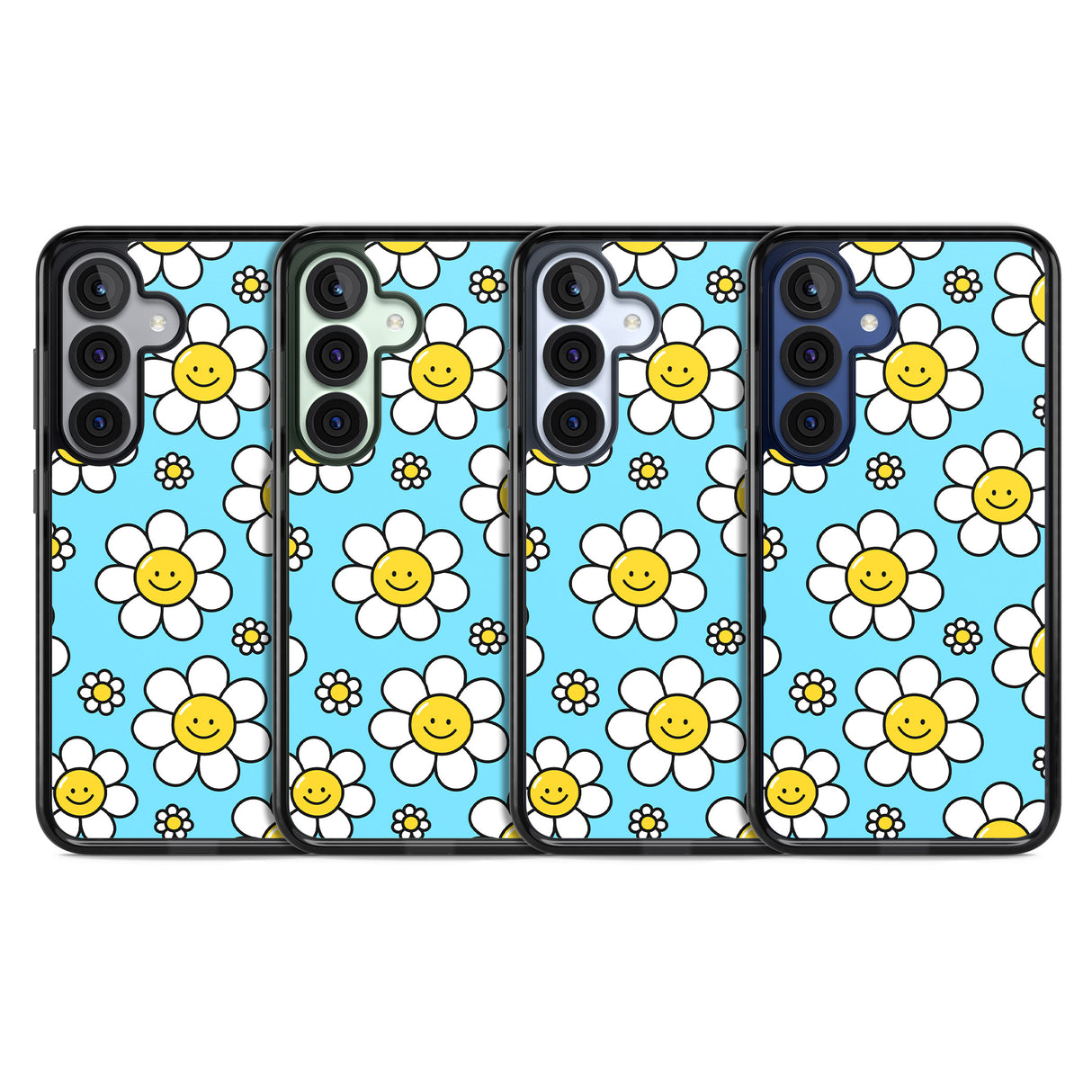 Daisy Faces Kawaii Pattern