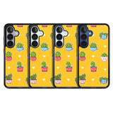 Plant Faces Kawaii Pattern