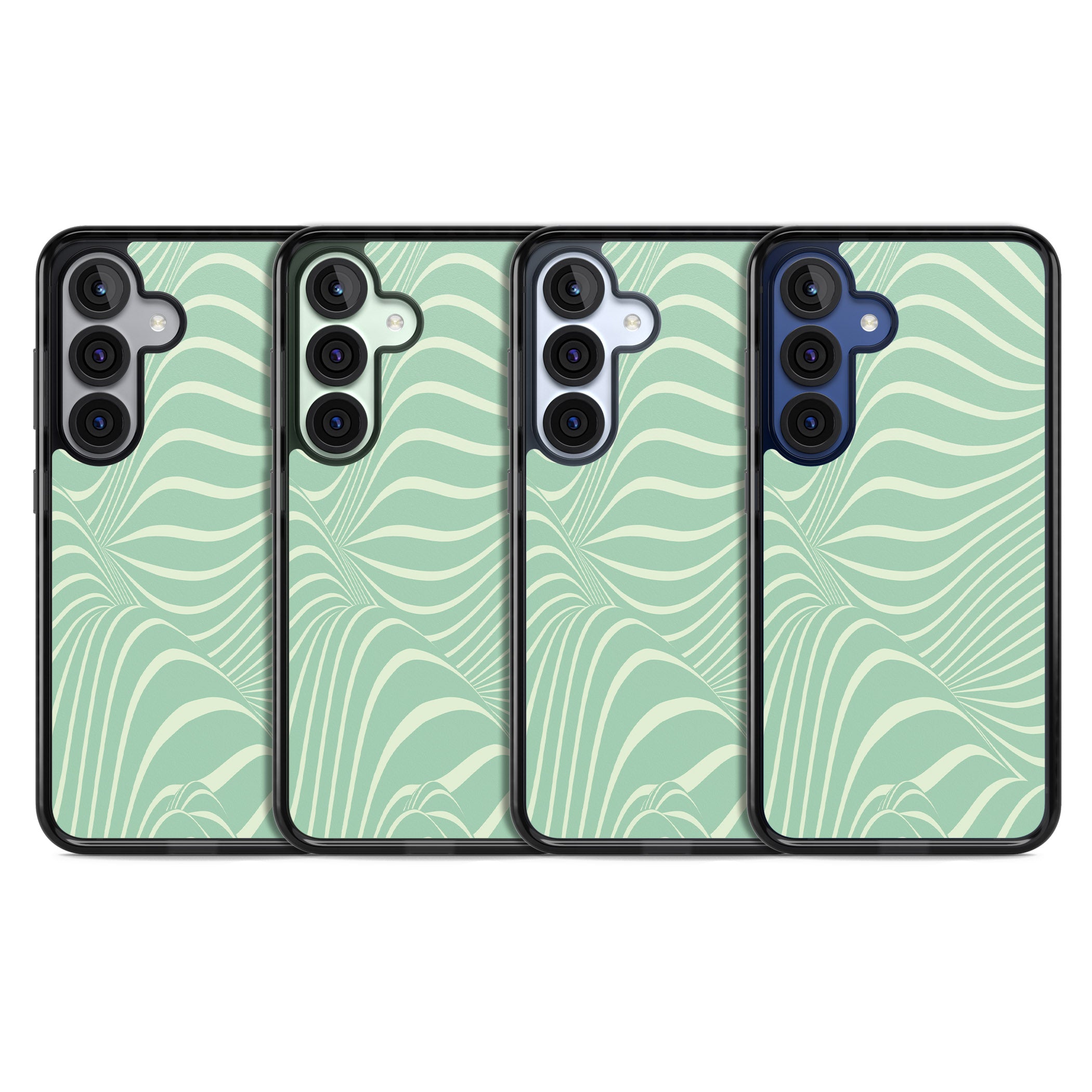 Mint Green Distorted Line