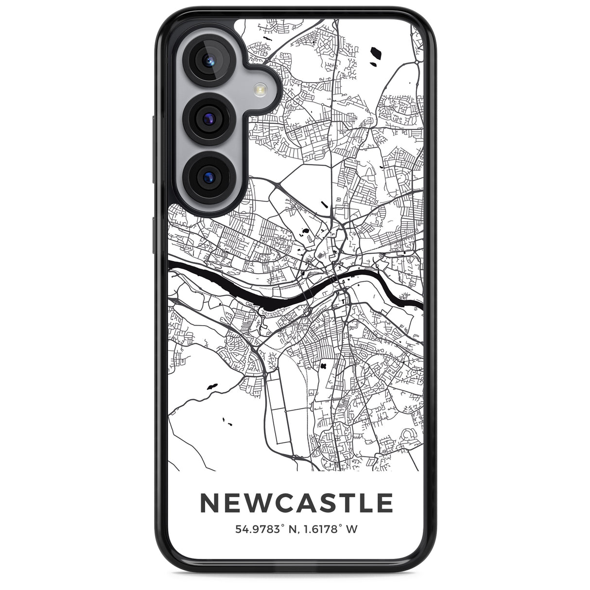 Map of Newcastle, England