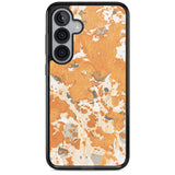 Orange Marbled Paper Pattern