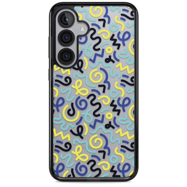 Blue & Yellow Memphis Retro