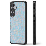 Light Blue Pattern Memphis Retro Pattern Design