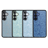 Light Blue Pattern Memphis Retro Pattern Design