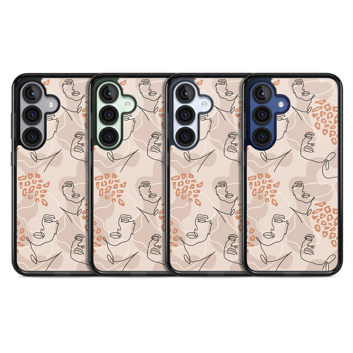 Leopard Print Stylish Abstract Faces