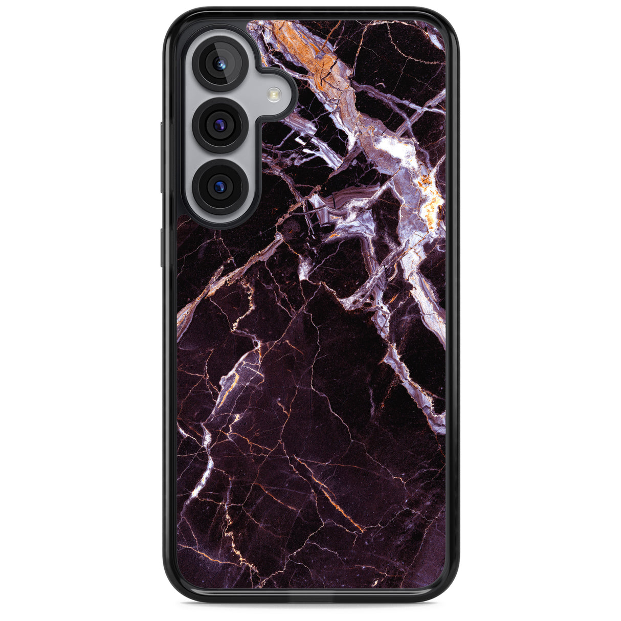 Black, Purple & Yellow shattered Marble