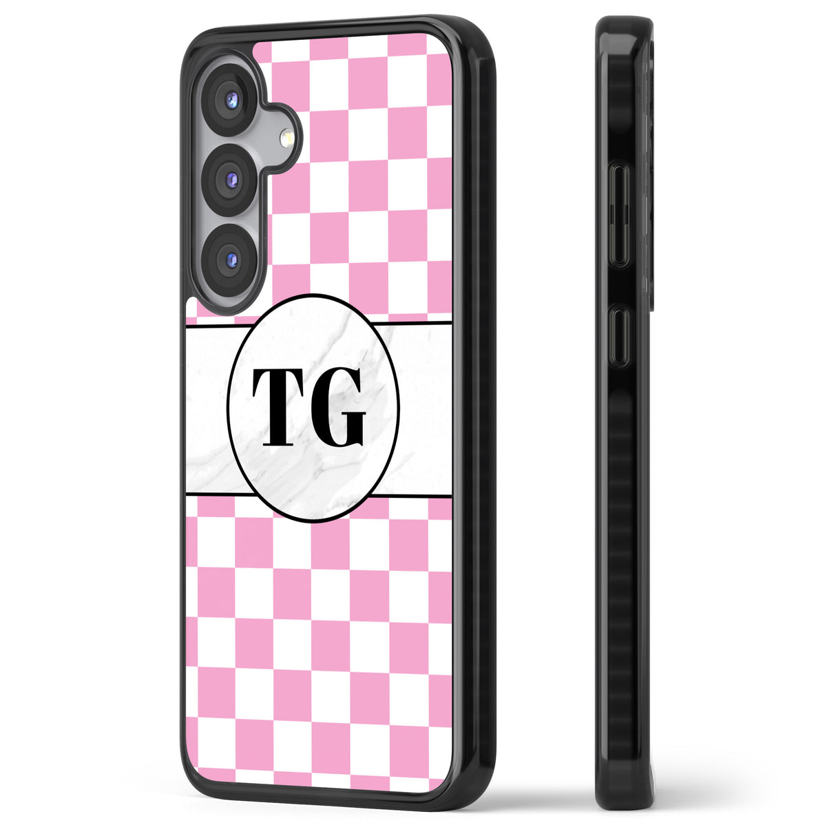 Personalised Monogrammed Pink Check