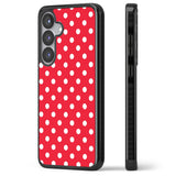 Designer Lava Red Polka Dot