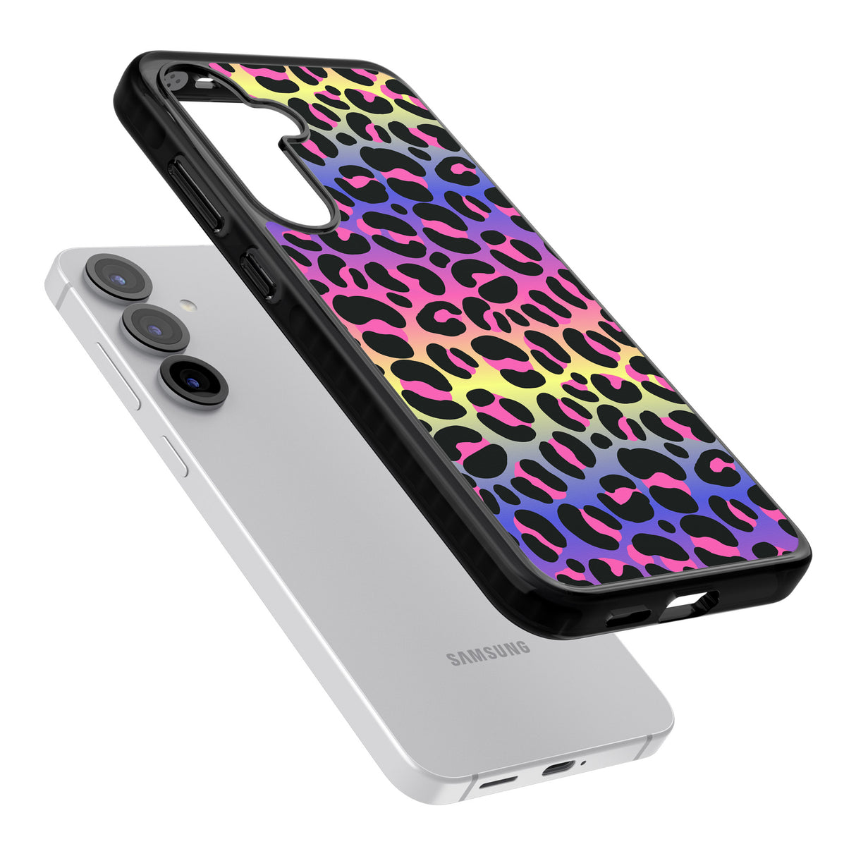 Rainbow Gradient Leopard Print