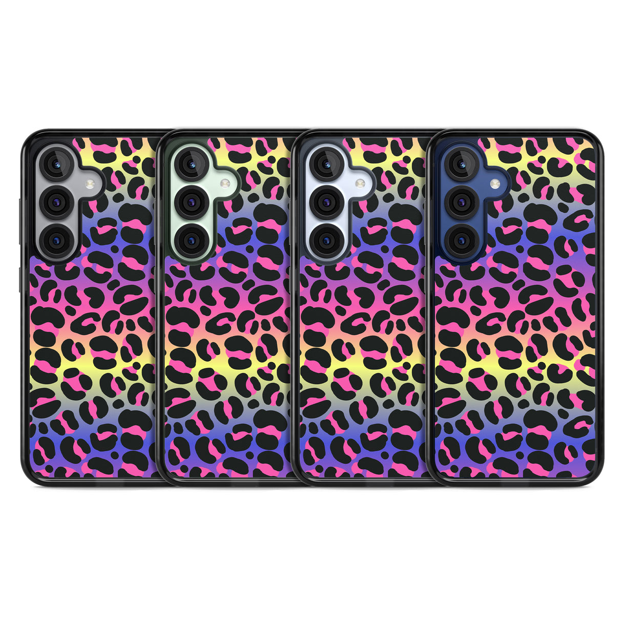 Rainbow Gradient Leopard Print