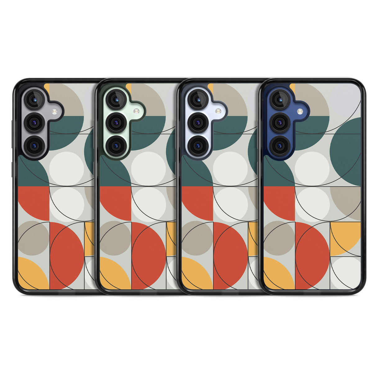 Abstract Half Circles