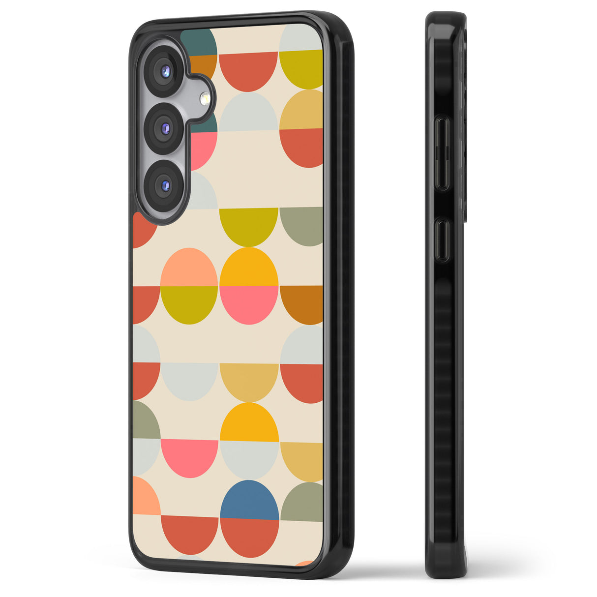 Abstract Retro Shapes: Colourful Circles