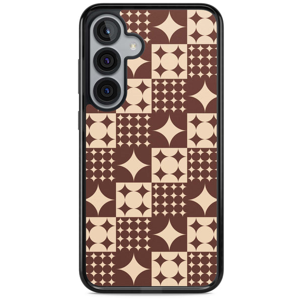 Mid Century Brown Checked