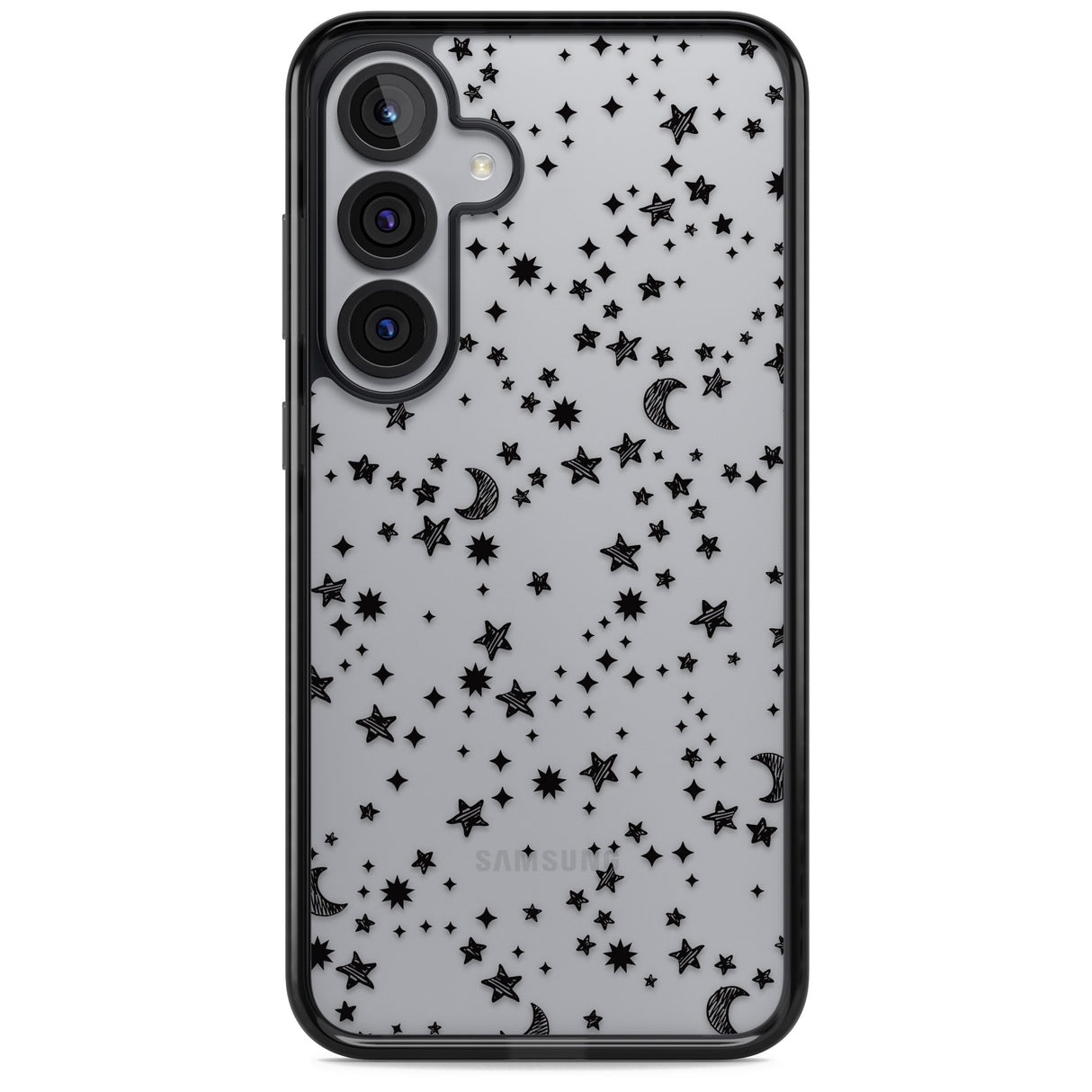 Black Cosmic Galaxy Pattern