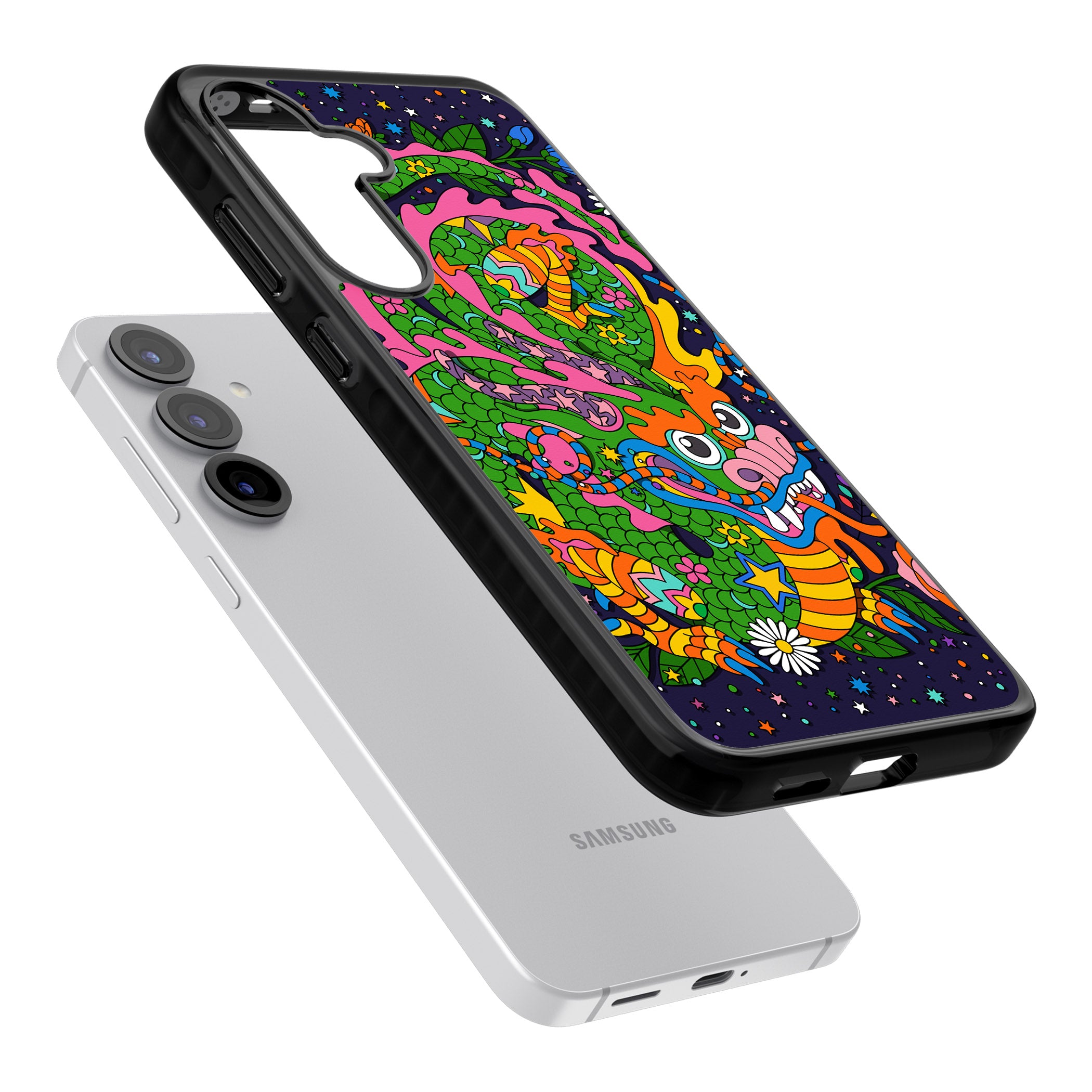 Psychedelic Jungle Dragon (Purple)