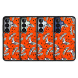 Colourful Crane Pattern (Orange)