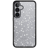 White Cosmic Galaxy Pattern