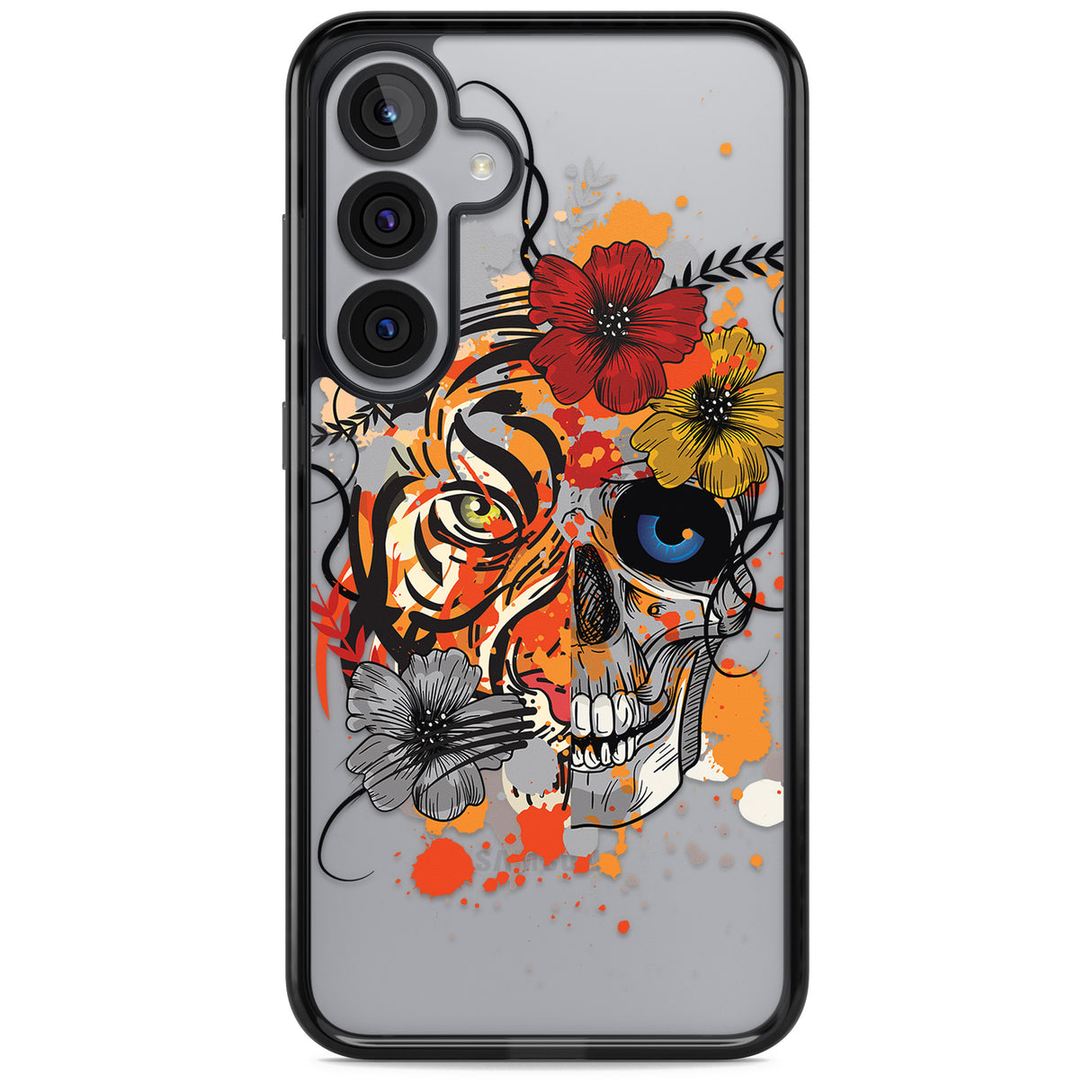 Sugar Skull Tiger Floral