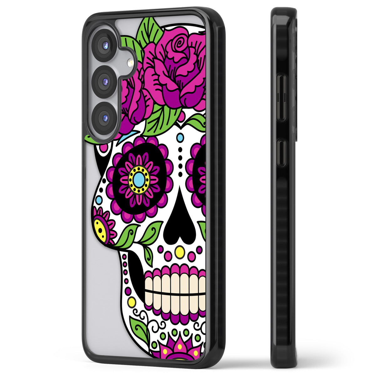 Purple Floral Sugar Skull