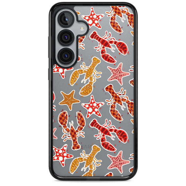 Lobster & Starfish Coastal Pattern