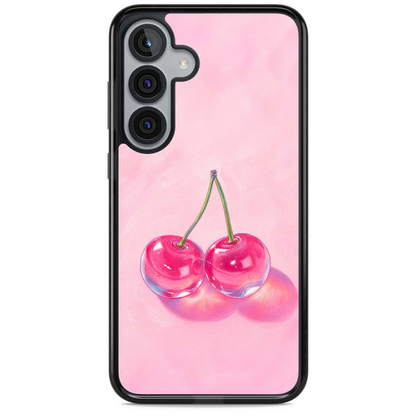 Pink Glass Cherry