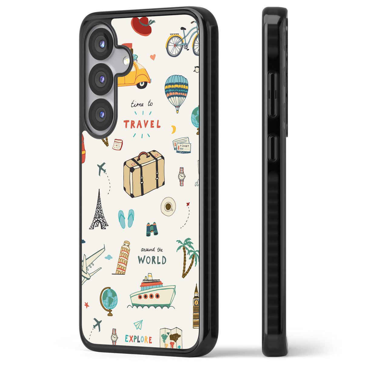 Cute Travel Pattern Cream