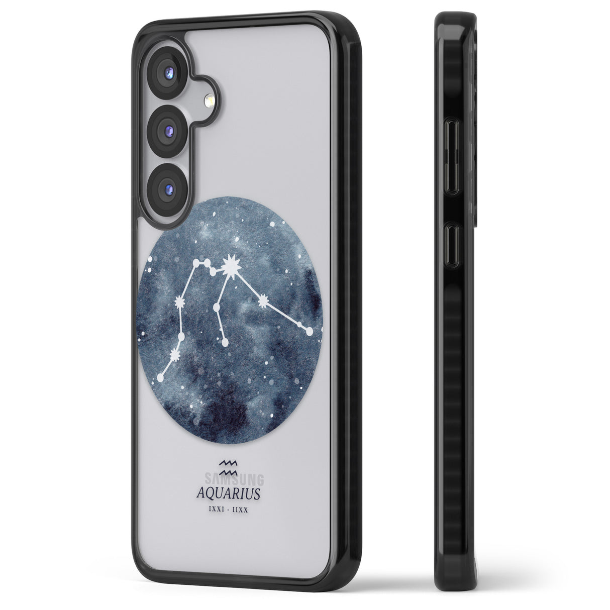 Aquarius Zodiac Transparent Design - Blue