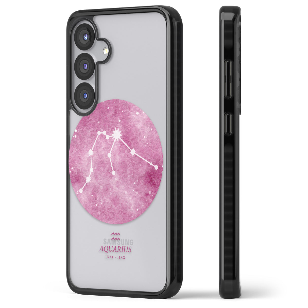Aquarius Zodiac Transparent Design - Pink