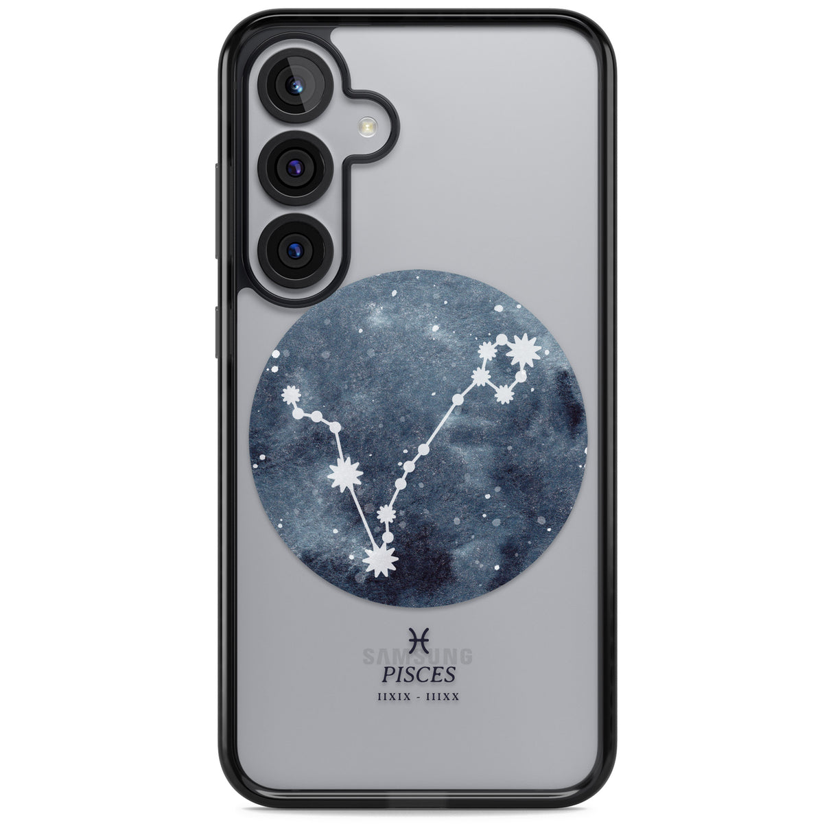 Pisces Zodiac Transparent Design - Blue