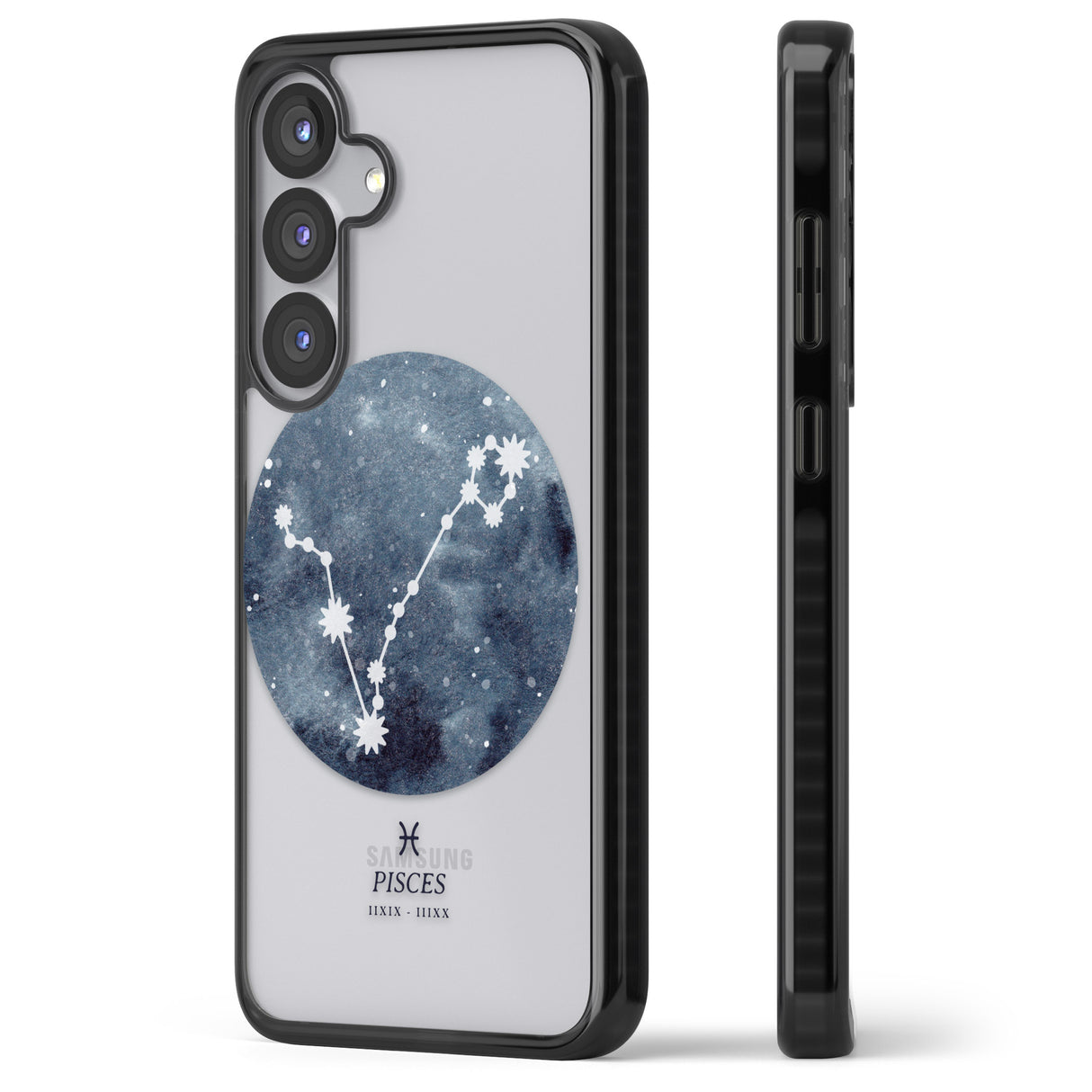 Pisces Zodiac Transparent Design - Blue