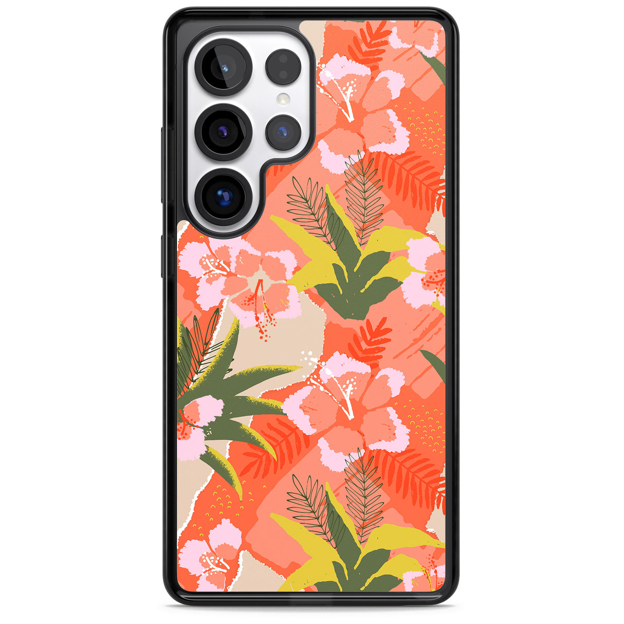 Hawaiian Flowers Abstract Pattern