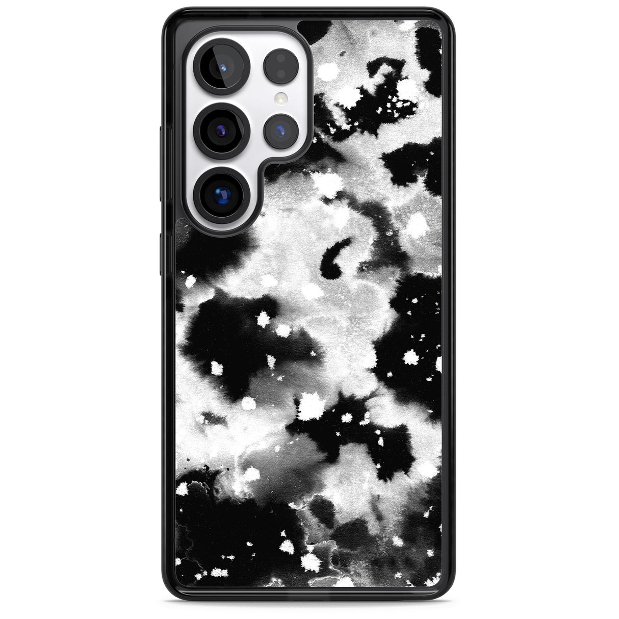Black & White Acid Wash Tie-Dye Pattern